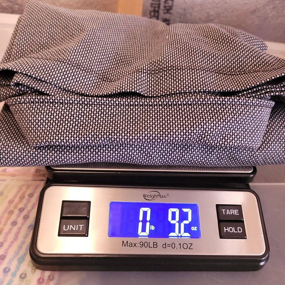 Untuckit Polo Shirt Mens Large Gray Damaschino Diamond Birdseye Long Sleeve - Picture 12 of 12